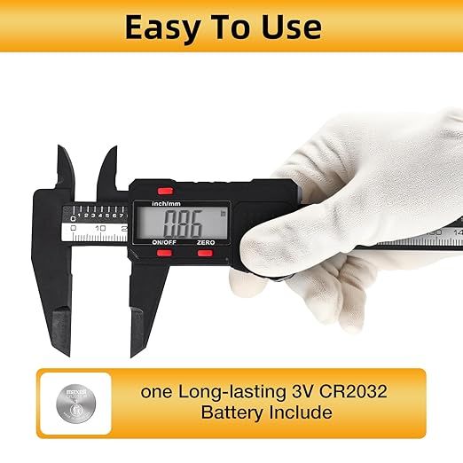 UNIPEC 6 inch Digital Caliper Micrometer, ABS Body - Image 6