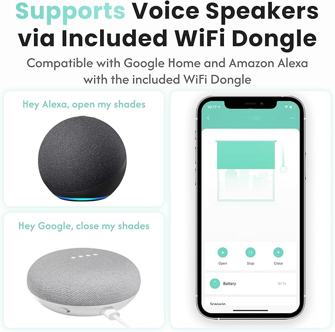 Aura Roller Smart Shade Driver, Remote Control & WiFi Dongle | Automate - Image 8