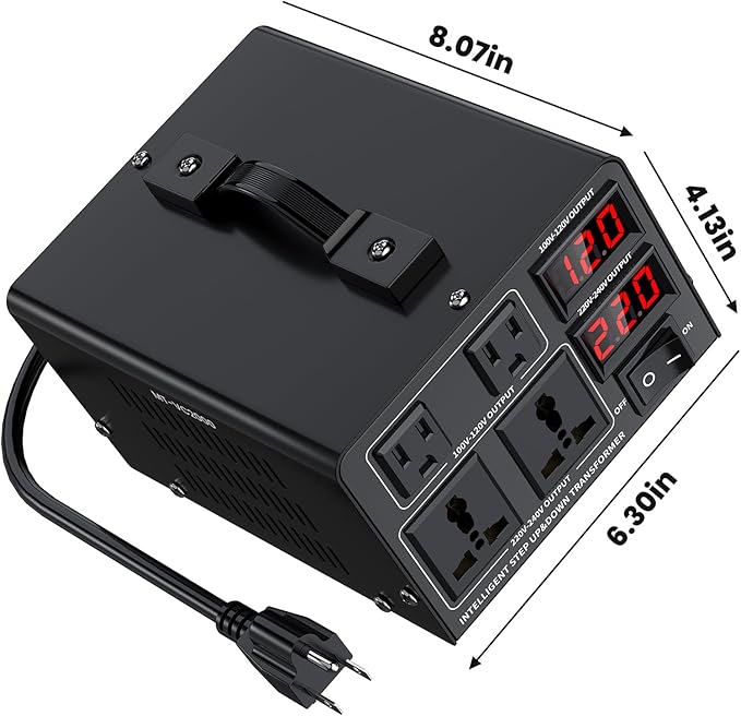 2000W Voltage Converter Transformer Step Up/Down Converter 110/120 Volt - Image 8