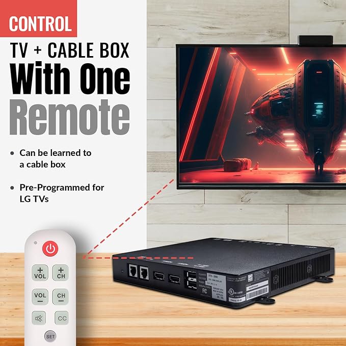 Anderic RR1004 Big Button TV Remote Control – Senior Friendly, Easy-to-use - Image 5