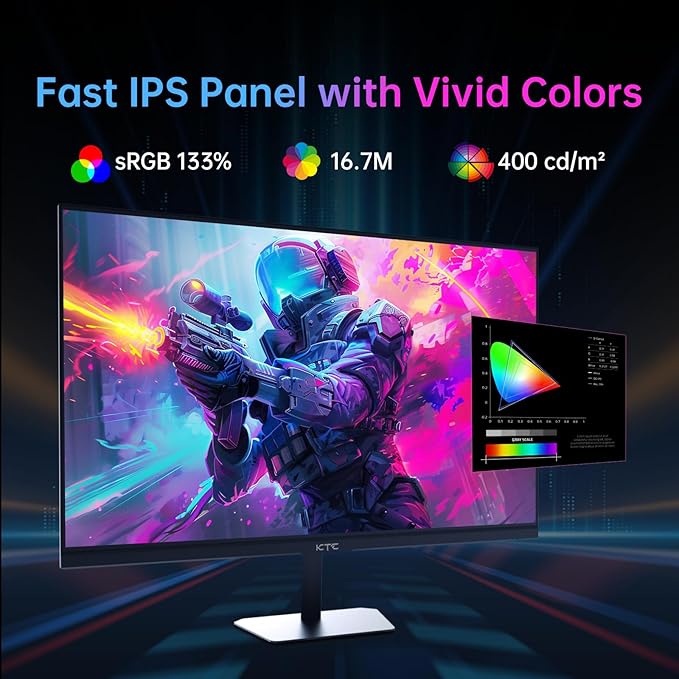KTC 24 Inch 180Hz/190Hz Gaming Monitor, FHD PC Computer Monitor - Image 4