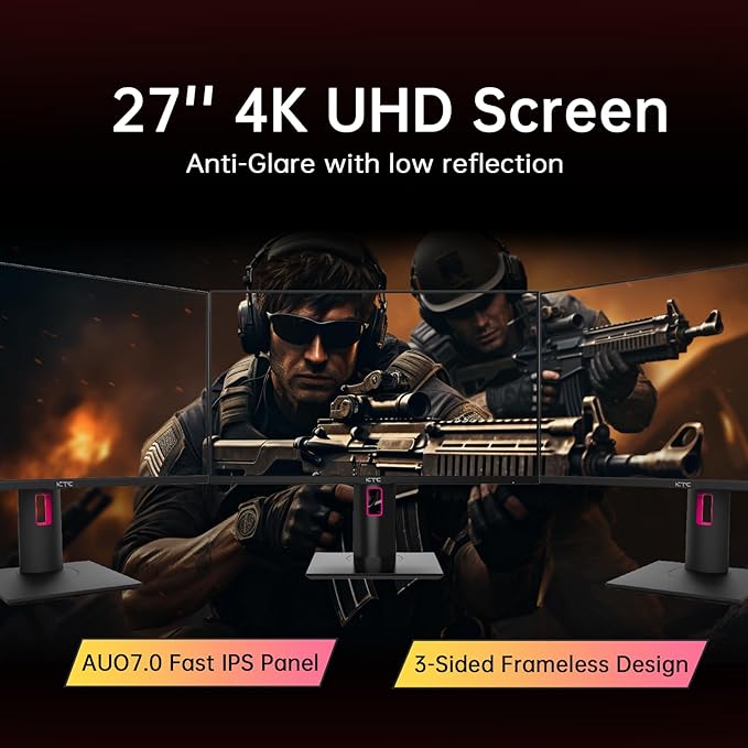 KTC 27" 4K UHD 144Hz Gaming Monitor - Image 2