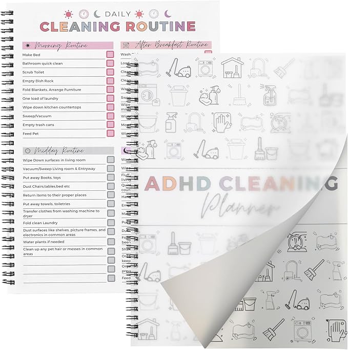 ADHD Cleaning Planner‌, Cleaning Plan Schedule and Checklist‌ by ZIYIZE