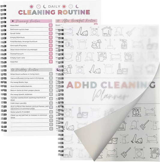 ADHD Cleaning Planner‌, Cleaning Plan Schedule and Checklist‌ by ZIYIZE