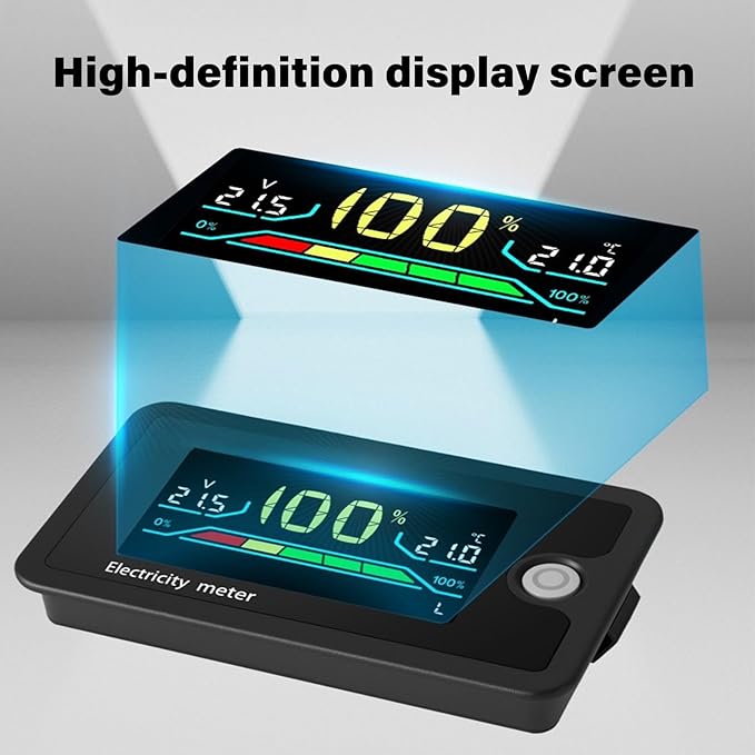 RSHuiOUXX DC8-100V Electricity Meter Digital LCD Display Car Battery Charging - Image 7