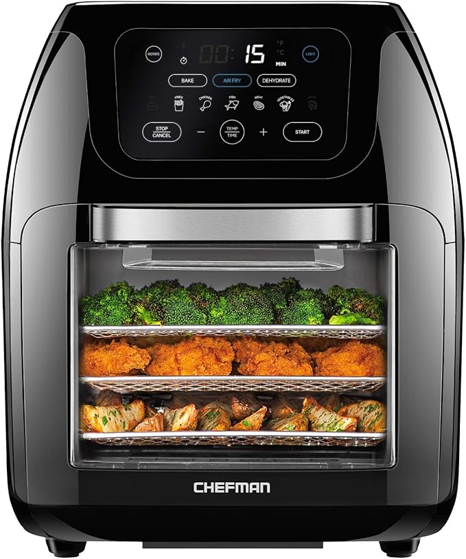 CHEFMAN Multifunctional Digital Air Fryer+ Rotisserie, Dehydrator, Convection by Chefman