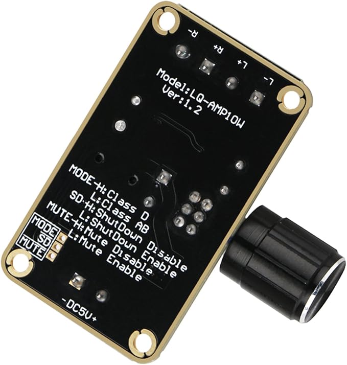 DROK 5W+5W Mini Audio Amplifier Board PAM8406 DC 5V Digital Stereo Power Amp - Image 8