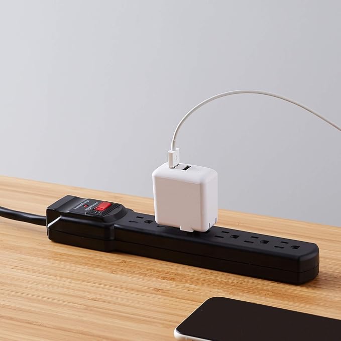 Amazon Basics Surge Protector Power Strip, 6-Outlet - Image 7