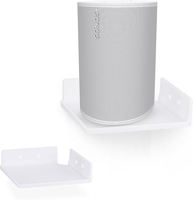 9" Small Corner Shelf Mount, Adhesive & Screw in, by Brainwavz