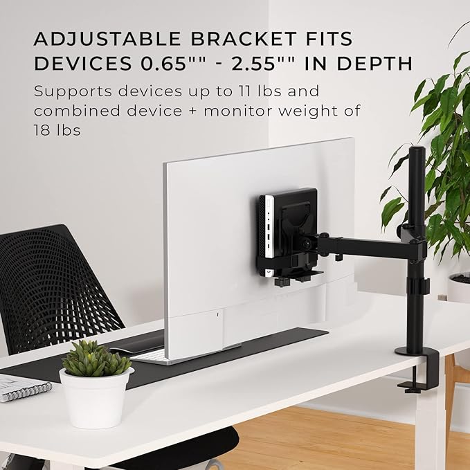 HumanCentric Thin Client Mount Bracket, Mount a Mini PC or Computer to a VESA - Image 3