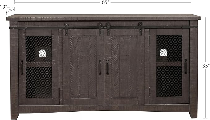 Martin Svensson Home Sierra 65" Solid Wood TV Stand - Image 3