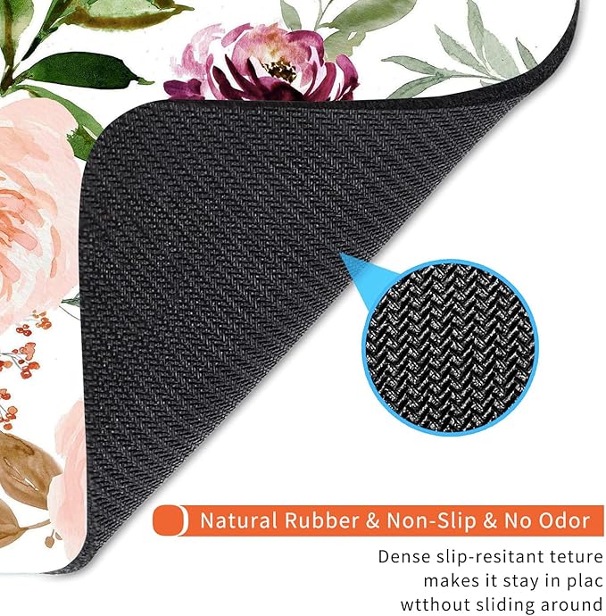 Armanza Square Mouse Pad Pretty Floral, Personalized Premium-Textured Custom - Image 5