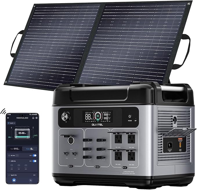 OUKITEL P2001 Plus 2400W Solar Generator by OukitelPowerStation