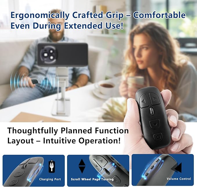 TikTok Multi-Function Scroll Ring Remote Control – Supports Page Turning - Image 5