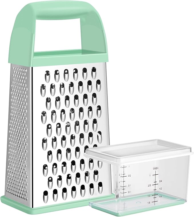Urbanstrive Cheese Grater With Container, Professional Cheese Grater with Handle by Urbanstrive