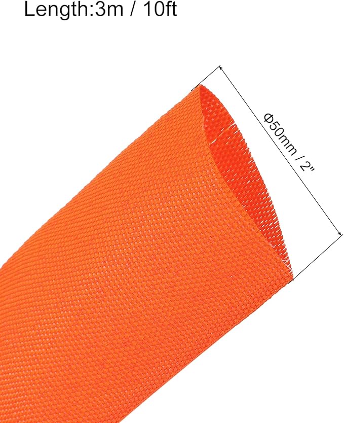 MECCANIXITY Braided Cable Sleeves Heat Shrinkable Fabric Sleeving, Network - Image 2
