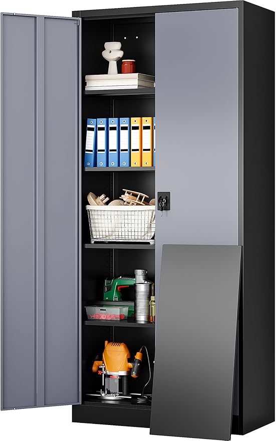 SISESOL Wide & Deep Metal Storage Cabinet by SISESOL