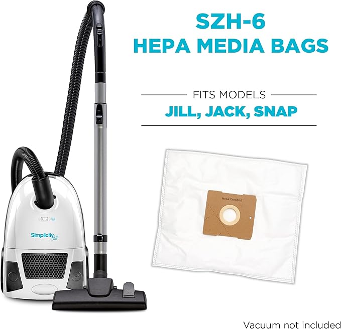 Simplicity Vacuums SZH-6 Jill Canister Vacuum Replacement Bags - Image 6