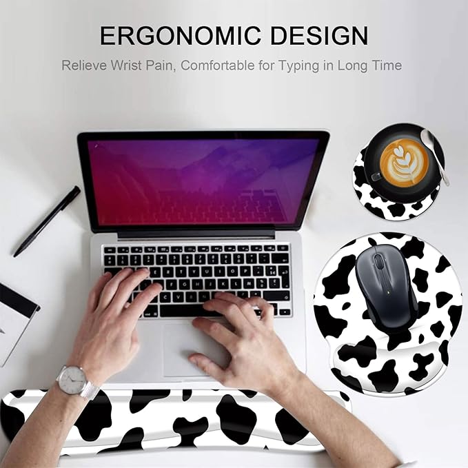 Keyboard Wrist Rest and Mouse Pad Wrist Support Set - Image 6
