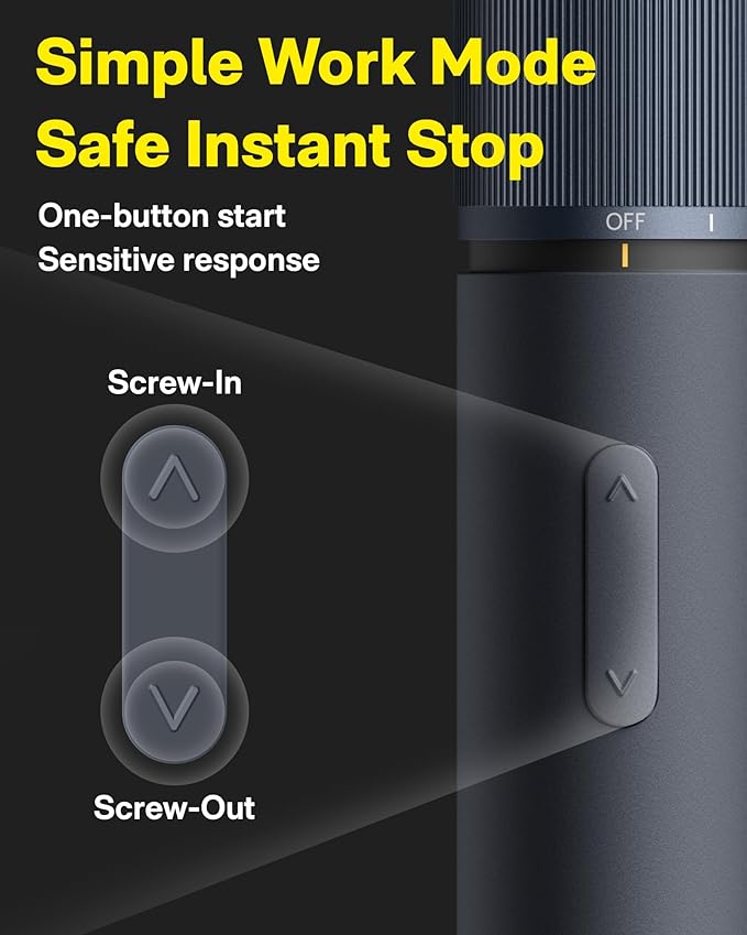 HOTO Electric Screwdriver Rechargeable, 3.6V Cordless Screwdriver Set USB-C - Image 4