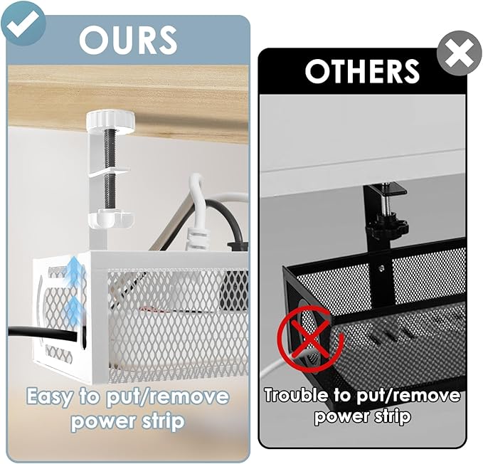 Mzmaxy Cable Management, Metal Cord Organizer - Image 5