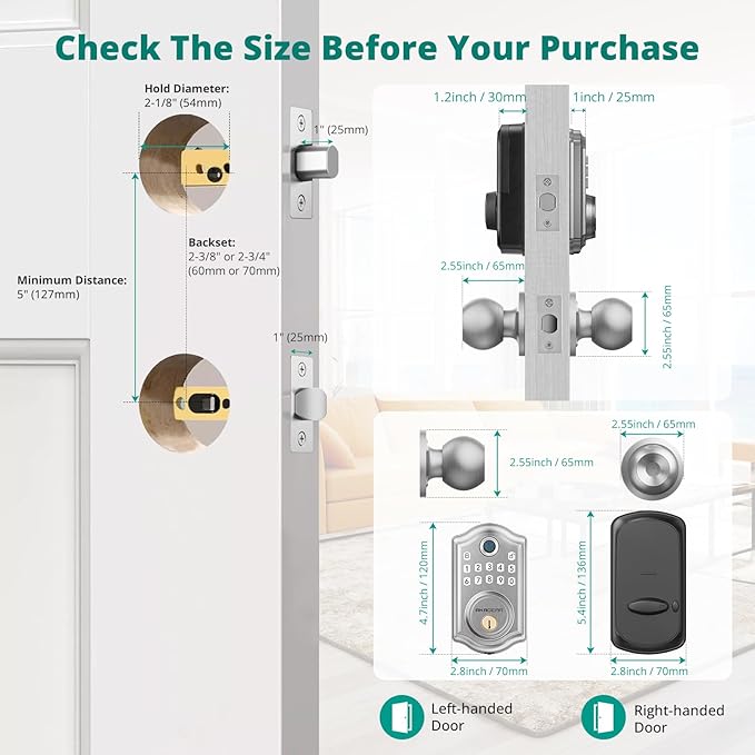 AkaGear DS10 Keyless Entry Door Lock - Image 7