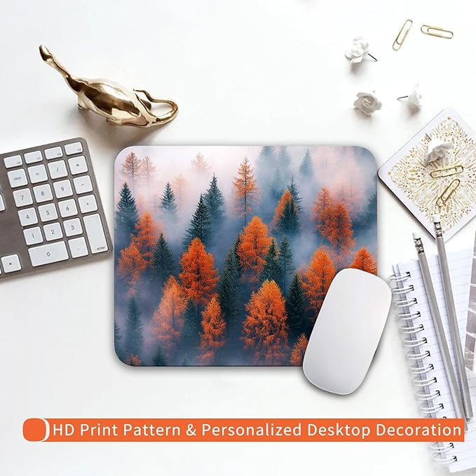 Armanza Square Mouse Pad Forests, Personalized Premium-Textured Custom Mouse - Image 6