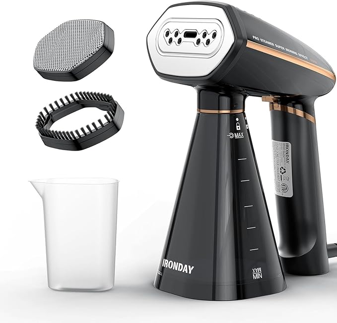 IRONDAY Steamer for Clothes, 1200W Portable Handheld Garment Steamer&Iron 2-in-1 by IRONDAY