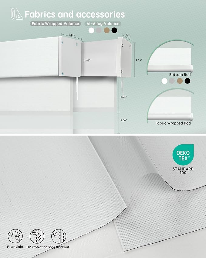 Yoolax Motorized Zebra Blinds Compatible - Image 5