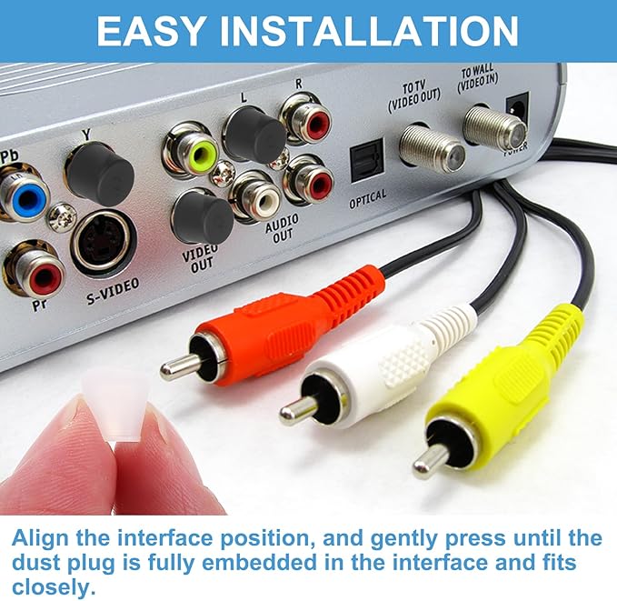 PATIKIL RCA Anti Dust Plug Dustproof Cover - Image 5