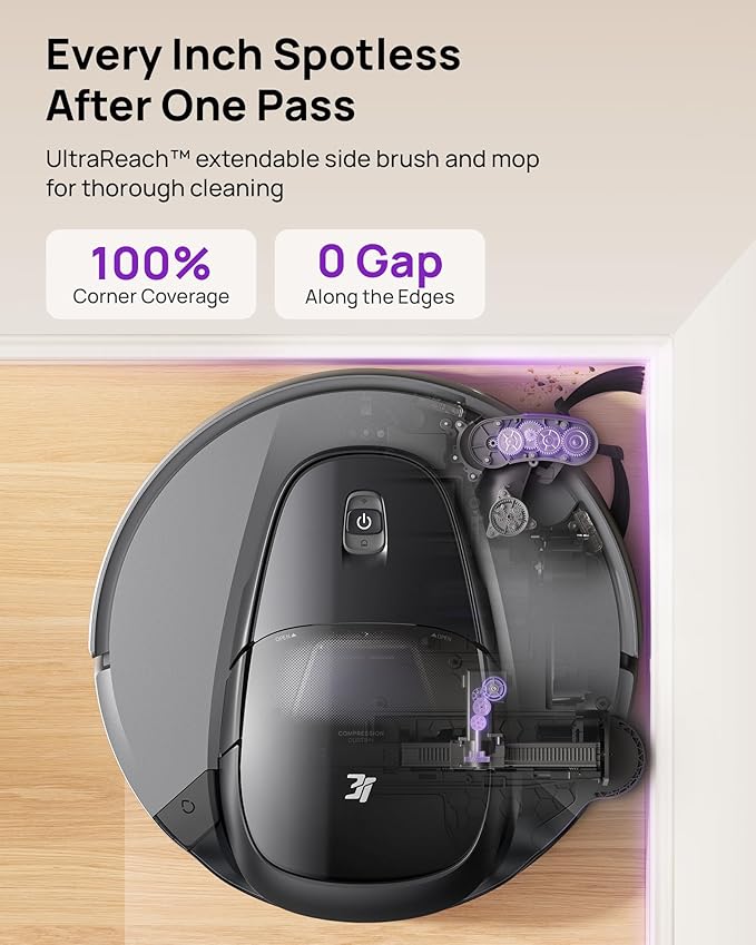 3i G10+ Robot Vacuum and Mop Combo, 000 Pa Suction, 60-Day Hands-Free Cleaning - Image 4