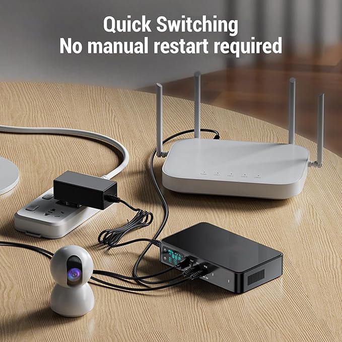 Phefop UPS Battery Backup, USB Tye C 5V DC 5V 9V 12V Output Voltage Adjustable - Image 2