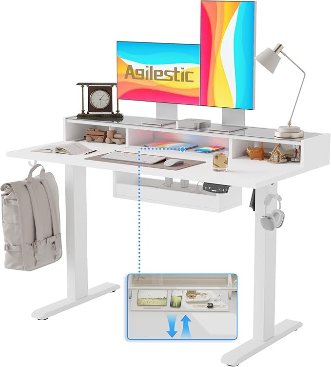 Agilestic Glass Standing Desk by Agilestic