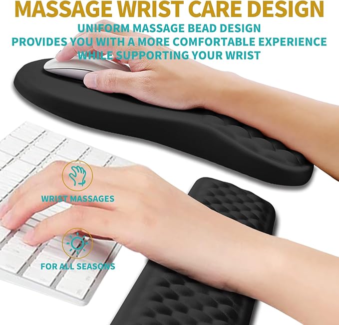 Hokafenle 2 in 1 Ergonomic Mouse Pad Wrist Support & Wrist Rest - Image 4