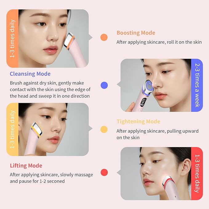 Face Lift Device – 8 in 1 Skin Tightening and Lifting, LED Light Therapy - Image 5