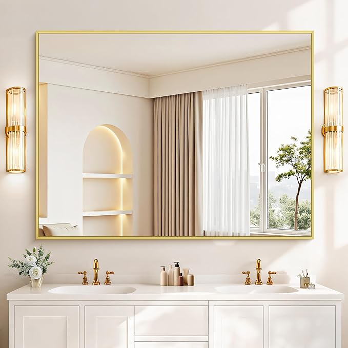 36x48inch Bathroom Mirror, Large Rectangular Wall Mirrors - Image 7