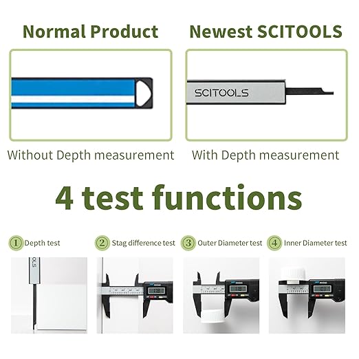 SCITOOLS Small Digital Caliper 0-4" Mini Measuring Tool, Micrometer Caliper - Image 3