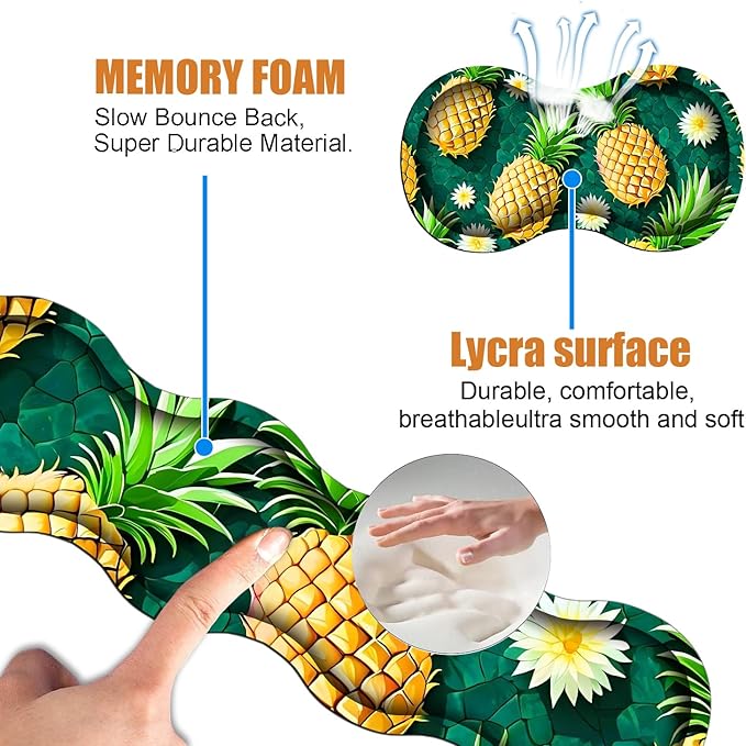 4 in 1 Ergonomic Keyboard Wrist Rest & Mouse Pad Wrist Rest Set, Large XXL - Image 5