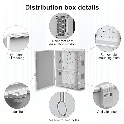 Namunanee Outdoor Electrical Junction Box, ABS Water Resistant Enclosure - Image 6
