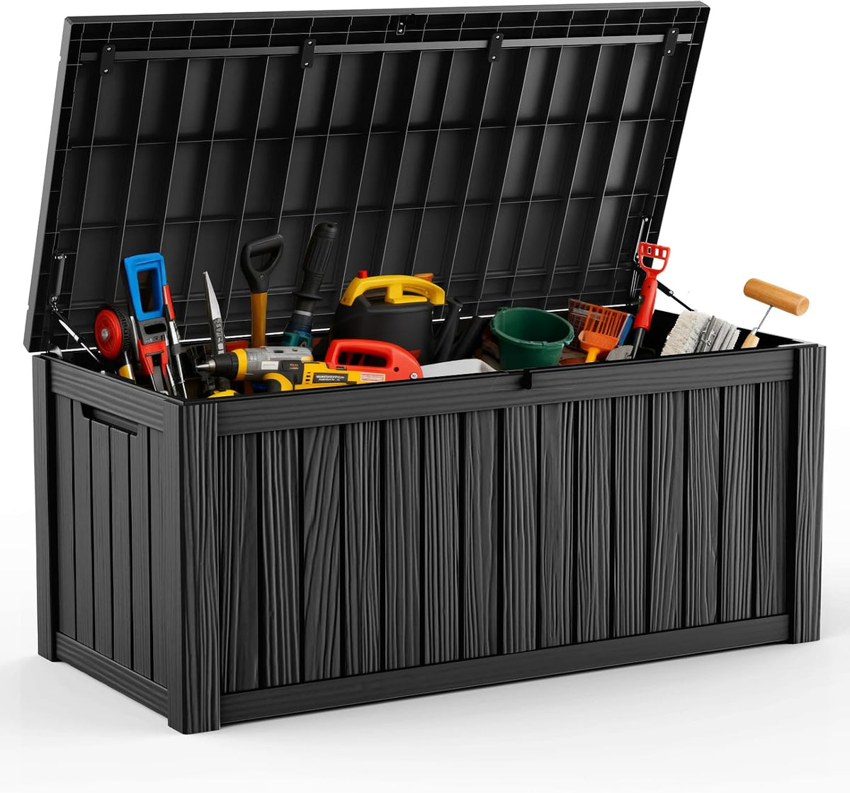 drato 120 gallon large deck box, outdoor storage, main product view