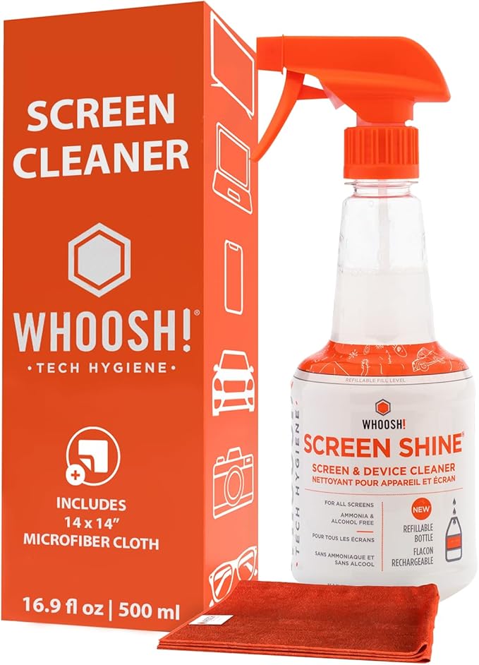 WHOOSH! Screen Shine Pro 16.9 fl oz Refillable Screen Cleaner by WHOOSH