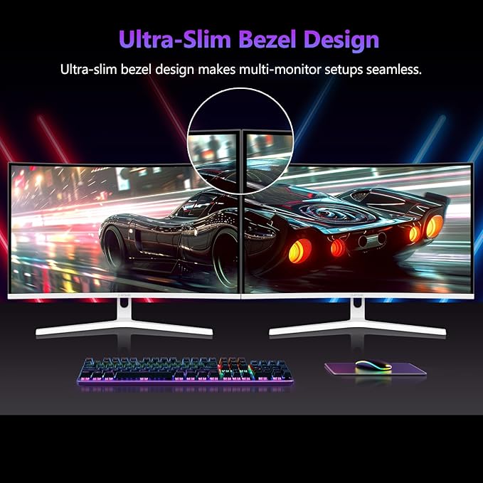 Z Z-EDGE 27 inch Curved Gaming Monitor, FHD 1080P 300Hz 240Hz Computer Monitor - Image 8