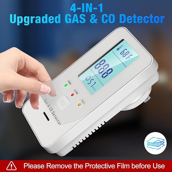 4in1 Combustible Natural Gas & Carbon Monoxide Detector, CO Leak Detector Home - Image 4