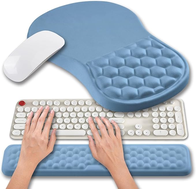 Hokafenle 2 in 1 Ergonomic Mouse Pad Wrist Support & Wrist Rest by Hokafenle