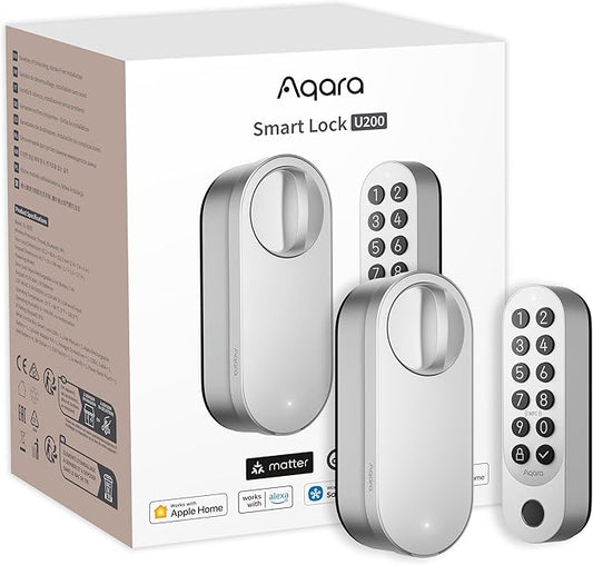 Aqara Smart Lock U200, Matter Over Thread, Keyless Entry Door Lock by Aqara