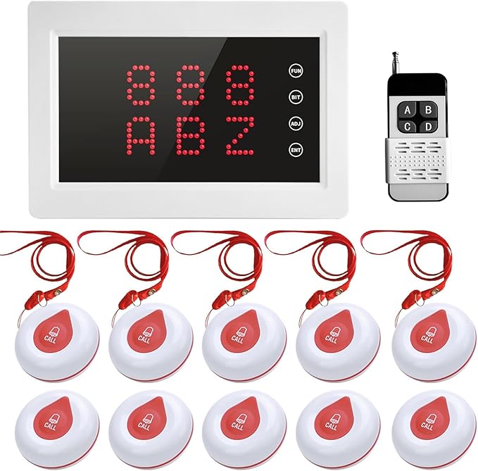 WNKRUN Wireless Calling System Caregiver Pager System 1200+ ft by WNKRUN