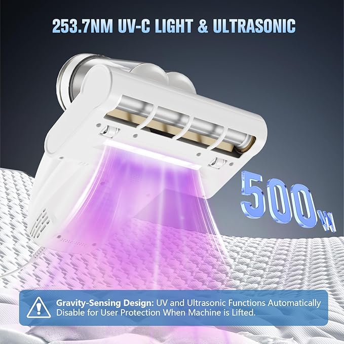 Bed Vacuum Cleaner Mattress Vacuum Cleaner, 16Kpa Powerful Handheld Vacuums - Image 2