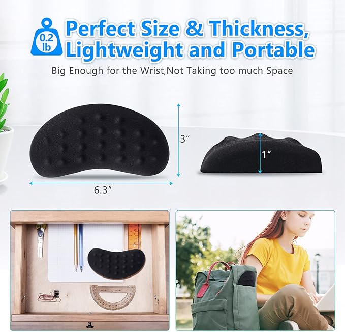Gimars Mouse Wrist Rest, Pop It Fidget Wrist Support - Image 7