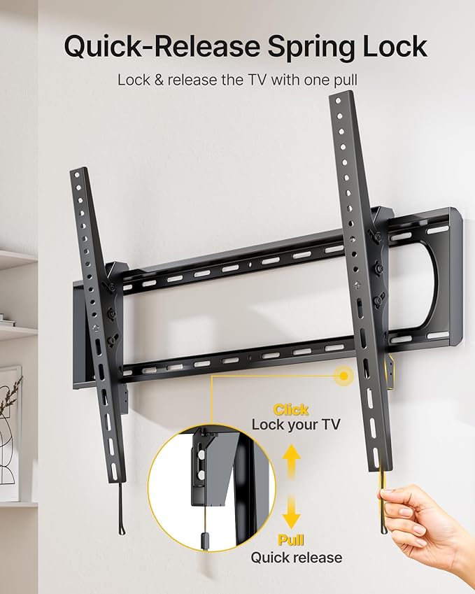 monTEK Heavy Duty Tilting TV Wall Mount - Image 7