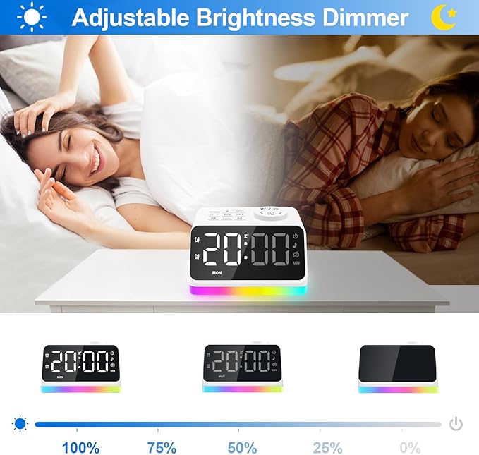 JALL Digital Alarm Clock with FM Radio - Image 5